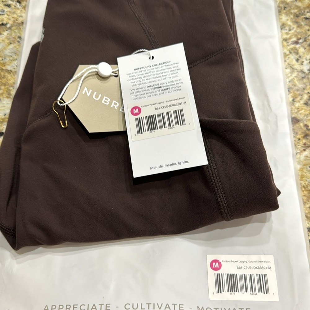 Contour Pocket Legging - Journey Dark Brown-M